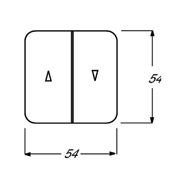 BUSCH-JAEGER 2504-214 Reflex SI - Wippe Mit Aufdruck 2-fach alpinweiss Interruptor Doble Blanco
