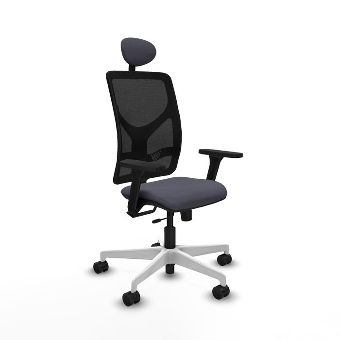 PIQUERAS Y CRESPO Silla de oficina Motilla con mecanismo Sincro/Traslack, brazos 3D y cabecero fijo PIQUERAS Y CRESPO Silla de oficina Motilla con mecanismo Sincro/Traslack, brazos 3D y cabecero fijo