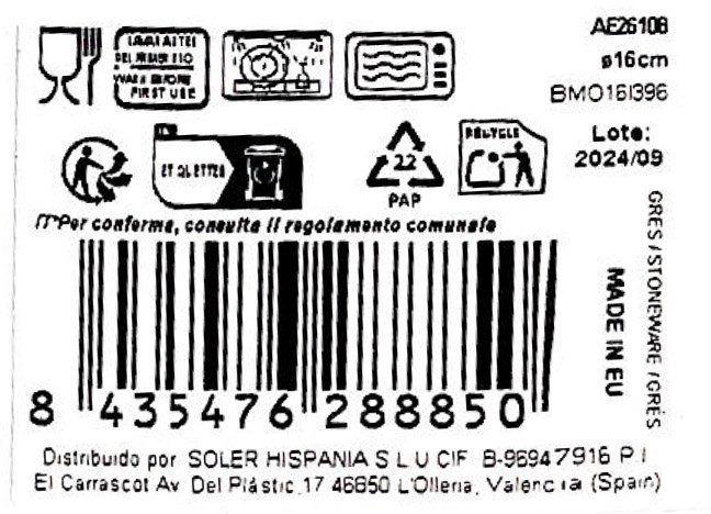 La Mediterranea Bol Aelia Monaco Brillo Ø16 cm (24 Unidades) La Mediterranea Bol Aelia Monaco Brillo Ø16 cm (24 Unidades)