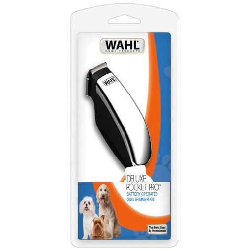 Wahl 9962-2016 Cortapelos Mascotas Deluxe Pocket Pro para Animales Nerviosos o Zonas Pequeñas, Compacto, con Batería y 2 Accesorios