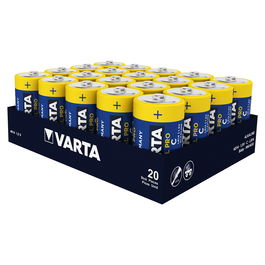 VARTA 4014 211 111 - Batería C (LR14) Alcalina 1.5V, 7800 mAh, Industrial Pro, Pack de 20 Unidades