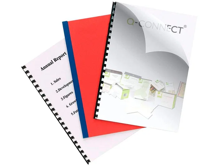 Q-connect Tapas de Encuadernación PVC DIN A4 Opaca Rojo 180 Micras Caja 100 Unidades