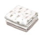 KioKids Set de 3 Muselinas de Bambú 70x70 cm - Gris, Blanco y Ratoncitos