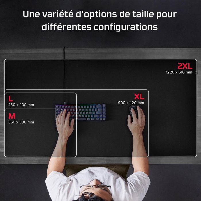 HyperX Pulsefire Mat Alfombrilla de Ratón Gaming 2XL Negro