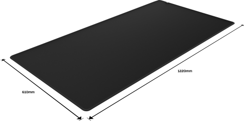 HyperX Pulsefire Mat Alfombrilla de Ratón Gaming 2XL Negro