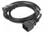 SALICRU Cable de alimentación IEC C20/C19 1,8 m 16 A Negro