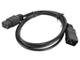 Lanberg Cable de alimentación C19-C20 1,8 m Negro