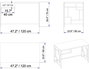 Hanah Home Mesa de Estudio Blanca 120x60x75 cm Escritorio Diseño Escandinavo