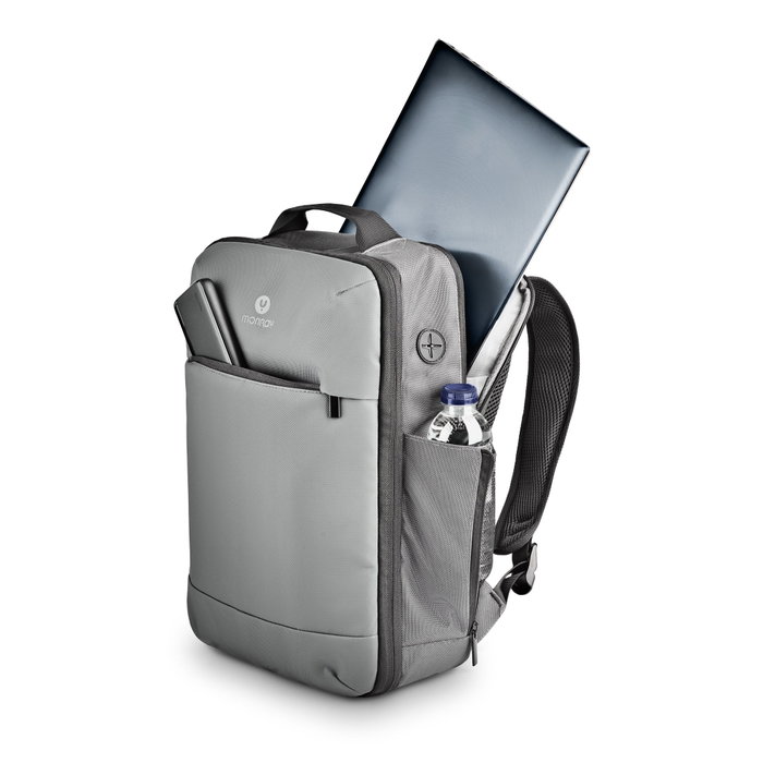 NGS Monray Sacks Horizon Mochila Expandible para Portátil de 14,1 pulgadas, Gris