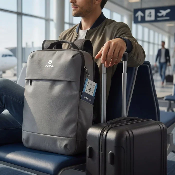 NGS Monray Sacks Horizon Mochila Expandible para Portátil de 14,1 pulgadas, Gris