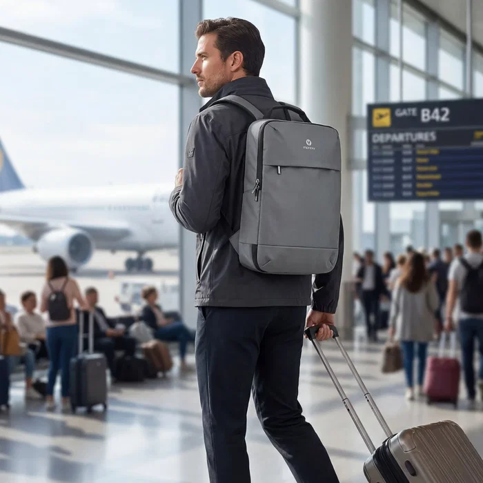 NGS Monray Sacks Horizon Mochila Expandible para Portátil de 14,1 pulgadas, Gris