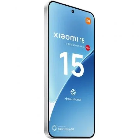 Xiaomi 15 Smartphone - 12GB RAM 512GB ROM, Pantalla 6.36" CrystalRes AMOLED 120Hz, Snapdragon 8 Elite, Cámara Leica 50MP, 5G, IP68, Blanco, Ref. MZB0IU5EU
