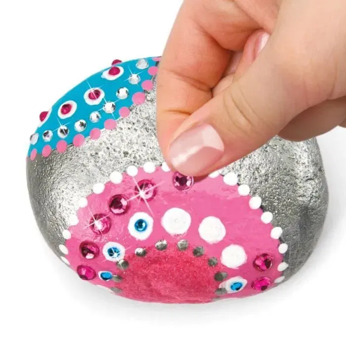 LEXIBOOK Kit de arte en piedra con efecto metálico LEX3380743110271