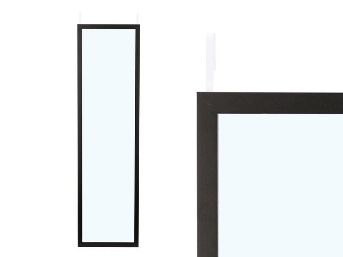 Giftdecor Espejo Puerta Negro 30x120 cm (Set de 12)