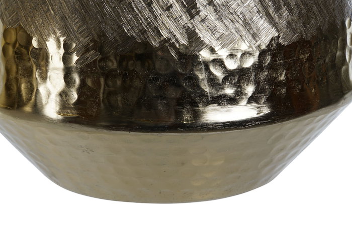 DKD Home Decor Centro de Mesa de Aluminio Annete Raspado Surtido de 2 Unidades