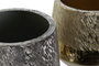 DKD Home Decor Centro de Mesa de Aluminio Annete Raspado Surtido de 2 Unidades
