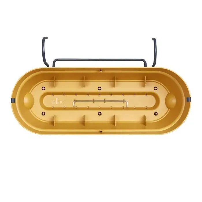 Elho ELH8711904522414 Plantilla Rectangular Plástico Tanque Ø50 Miel Amarilla