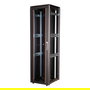 ROLINE 26.21.0231 Rack de red 19 pulgadas 42U, bastidor independiente 600x600 mm, puertas de vidrio, 600 kg capacidad, negro