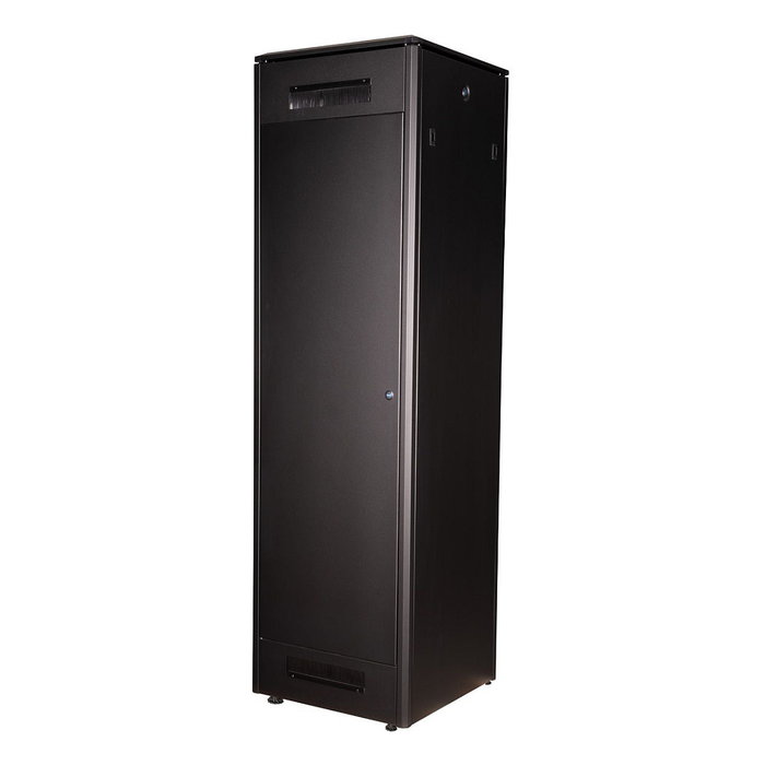 ROLINE 26.21.0231 Rack de red 19 pulgadas 42U, bastidor independiente 600x600 mm, puertas de vidrio, 600 kg capacidad, negro