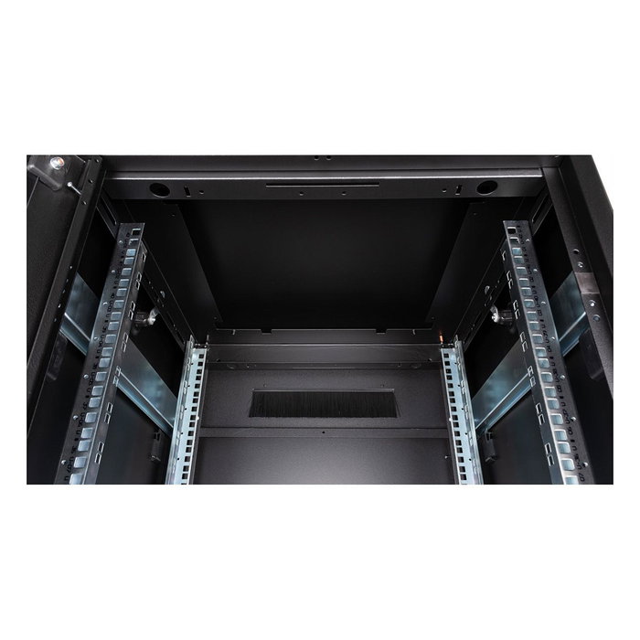 ROLINE 26.21.0231 Rack de red 19 pulgadas 42U, bastidor independiente 600x600 mm, puertas de vidrio, 600 kg capacidad, negro