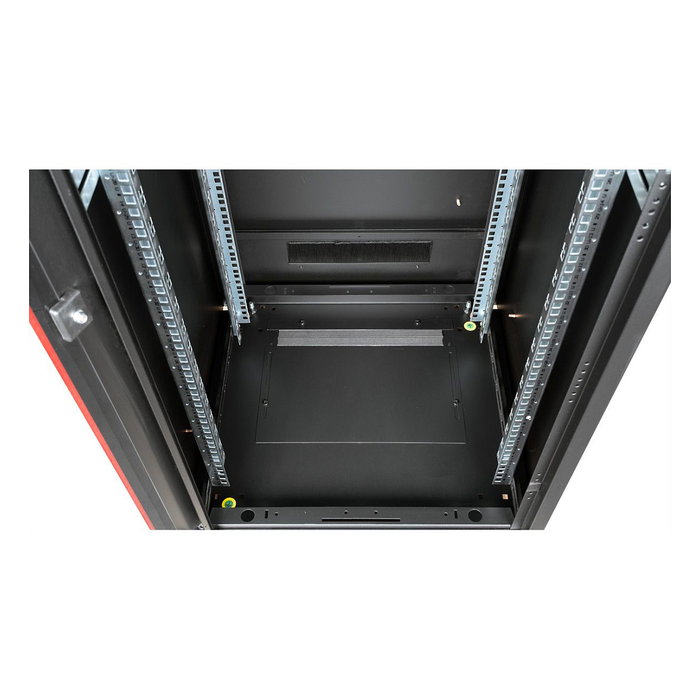 ROLINE 26.21.0231 Rack de red 19 pulgadas 42U, bastidor independiente 600x600 mm, puertas de vidrio, 600 kg capacidad, negro