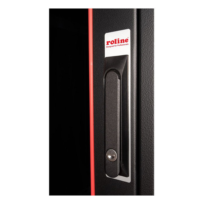 ROLINE 26.21.0231 Rack de red 19 pulgadas 42U, bastidor independiente 600x600 mm, puertas de vidrio, 600 kg capacidad, negro