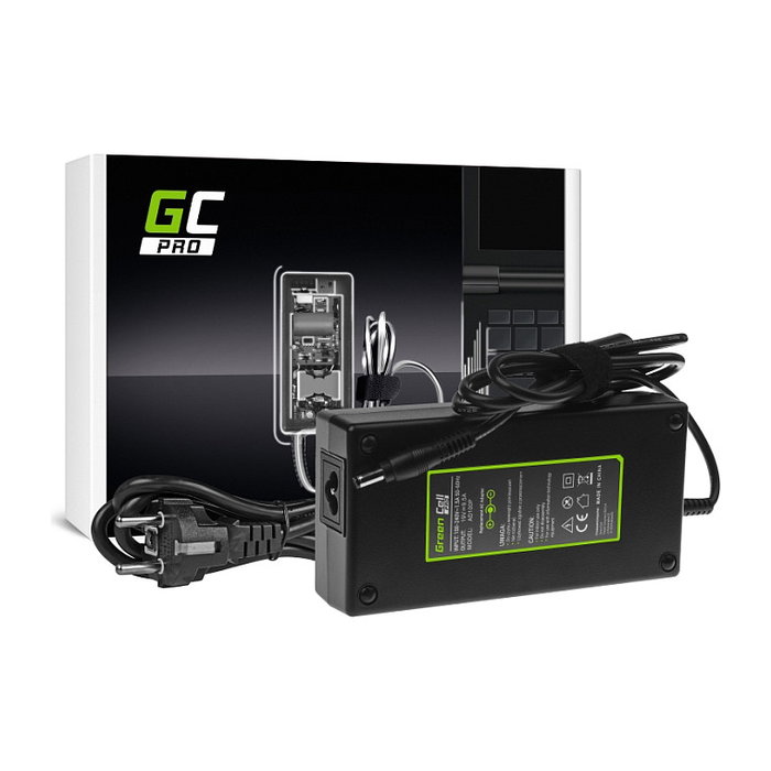 Green Cell Adaptador de corriente PRO 180W 19V 9.5A para MSI y Asus Green Cell Adaptador de corriente PRO 180W 19V 9.5A para MSI y Asus
