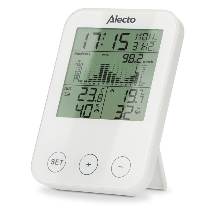 Alecto WS-1200 Estación Meteorológica con Sensor Inalámbrico Blanco Alecto WS-1200 Estación Meteorológica con Sensor Inalámbrico Blanco