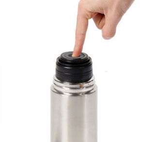 Thermosport Termo Inox 1000ml - Botella Térmica de Acero Inoxidable para Bebidas Frías y Calientes, Ideal para Viajes y Deporte, Capacidad 1 Litro (1000 ml) (6 Unidades)
