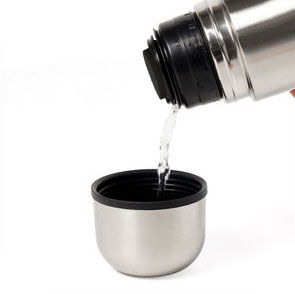 Thermosport Termo Inox 1000ml - Botella Térmica de Acero Inoxidable para Bebidas Frías y Calientes, Ideal para Viajes y Deporte, Capacidad 1 Litro (1000 ml) (6 Unidades)