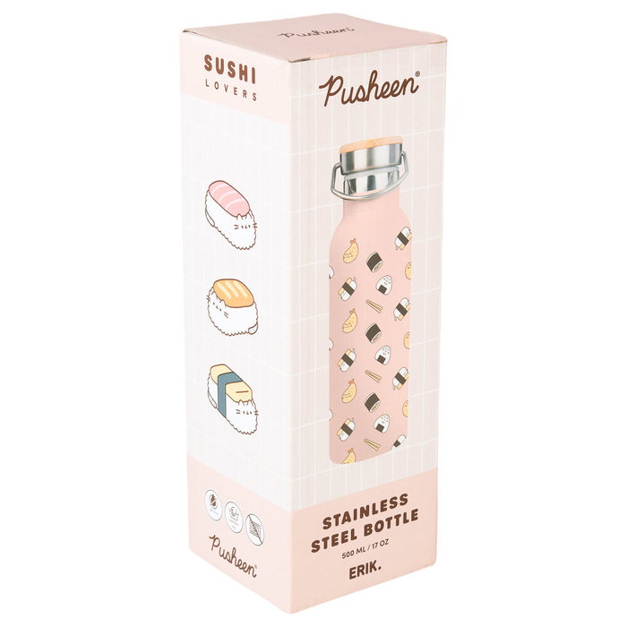 ERIK Botella metálica Sushi Roll Pusheen ERIK Botella metálica Sushi Roll Pusheen