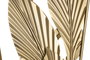 DKD Home Decor Set de 2 Decoraciones de Pared de Hojas en Metal Dorado 80x80 cm