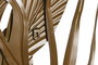 DKD Home Decor Set de 2 Decoraciones de Pared de Hojas en Metal Dorado 80x80 cm