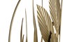 DKD Home Decor Set de 2 Decoraciones de Pared de Hojas en Metal Dorado 80x80 cm