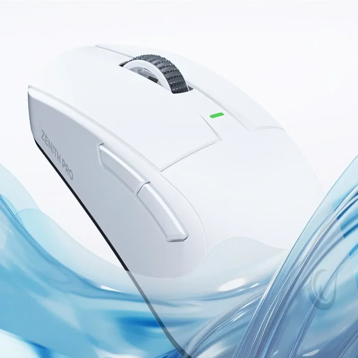 Rampage Zenith Pro Ratón inalámbrico 26000 DPI blanco receptor 4 KHz PAW3395 BT 5.2
