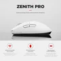 Rampage Zenith Pro Ratón inalámbrico 26000 DPI blanco receptor 4 KHz PAW3395 BT 5.2