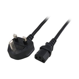 EFB Elektronik EK484.2 Cable de alimentación BS1363A a C13, 2m, negro