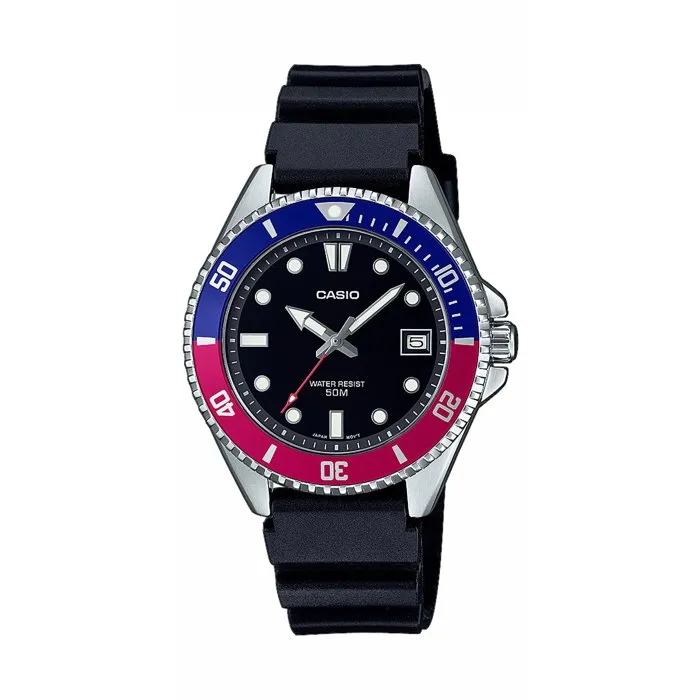 Casio Reloj para Hombre MDV-10 Negro/Azul - Cuarzo Analógico Casio Reloj para Hombre MDV-10 Negro/Azul - Cuarzo Analógico