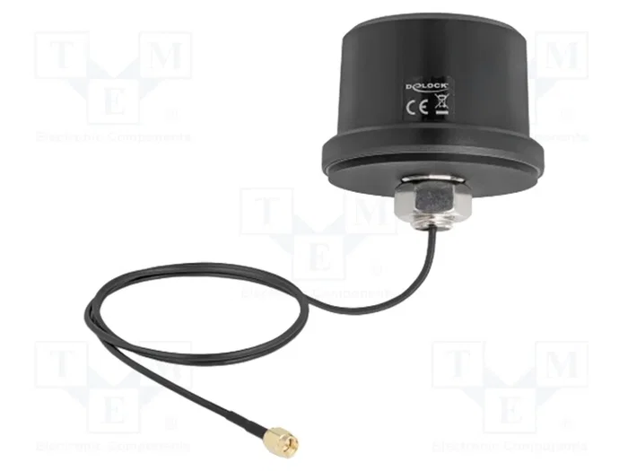 DeLOCK Antena Omnidireccional 5G LTE GNSS Wi-Fi 6 SMA con Cable de 1 m Negro DeLOCK Antena Omnidireccional 5G LTE GNSS Wi-Fi 6 SMA con Cable de 1 m Negro