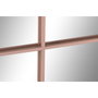 DKD Home Decor Espejo de Ventana en Hierro y Cristal Rosa Palo 90x90 cm