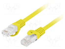 LANBERG Patch Cord Cat 6 U/UTP Amarillo 1,5m