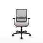 PIQUERAS Y CRESPO Silla de oficina Haches con mecanismo Sincro/Traslack Blanco y Gris