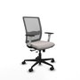 PIQUERAS Y CRESPO Silla de oficina Haches con mecanismo Sincro/Traslack Blanco y Gris