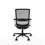 PIQUERAS Y CRESPO Silla de oficina Haches con mecanismo Sincro/Traslack Blanco y Gris