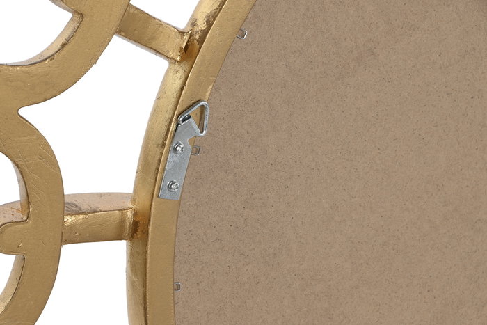 DKD Home Decor Espejo de Resina Dorado con Cadena 95x95 cm DKD Home Decor Espejo de Resina Dorado con Cadena 95x95 cm