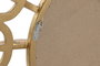 DKD Home Decor Espejo de Resina Dorado con Cadena 95x95 cm