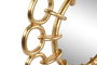 DKD Home Decor Espejo de Resina Dorado con Cadena 95x95 cm