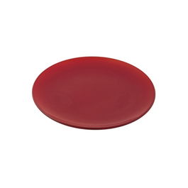 Plato de Presentación Rojo para Tartas y Pasteles - Plato Llano de Vajilla - 28 cm de Diámetro - Colección Presentación (Set de 6)