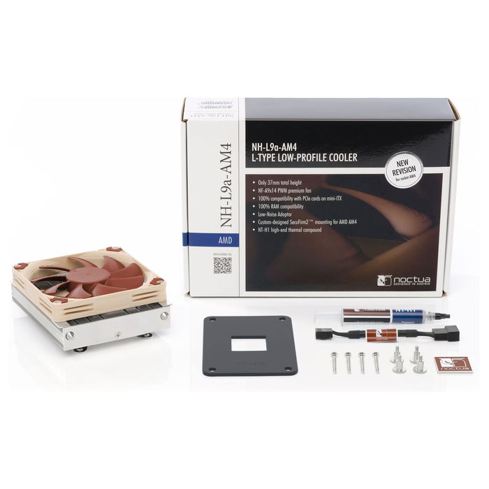 NOCTUA NH-L9a-AM4 - Disipador para Procesador, 9.2 cm, Socket AM4, AMD, 600 RPM