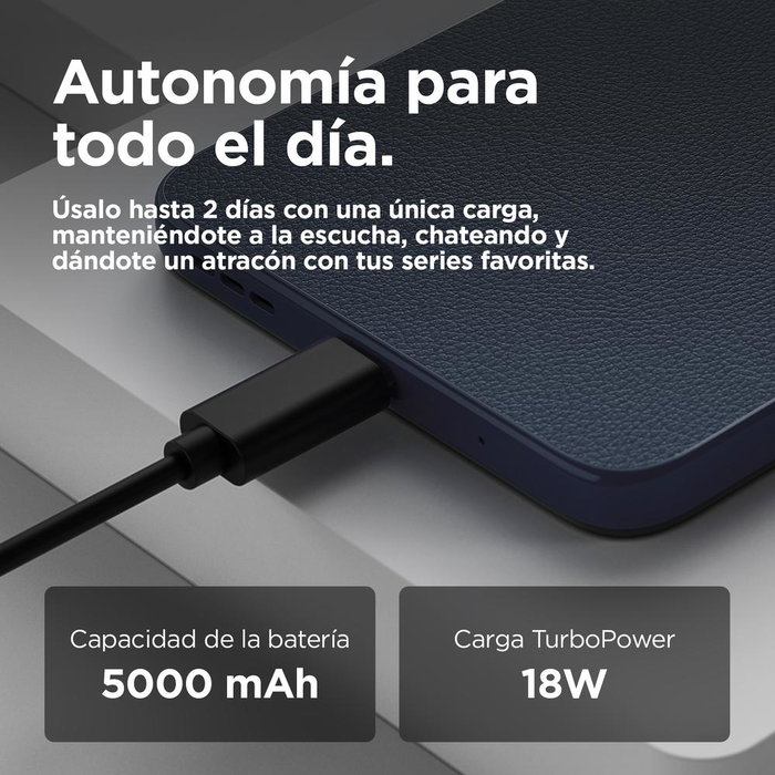 Motorola Moto G05 4G 4GB RAM 128GB Pantalla 6.67" 90Hz Batería 5200mAh Android 15 Denim Blue